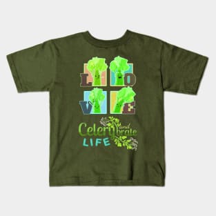 Love and Celerybrate Life - Punny Garden Kids T-Shirt